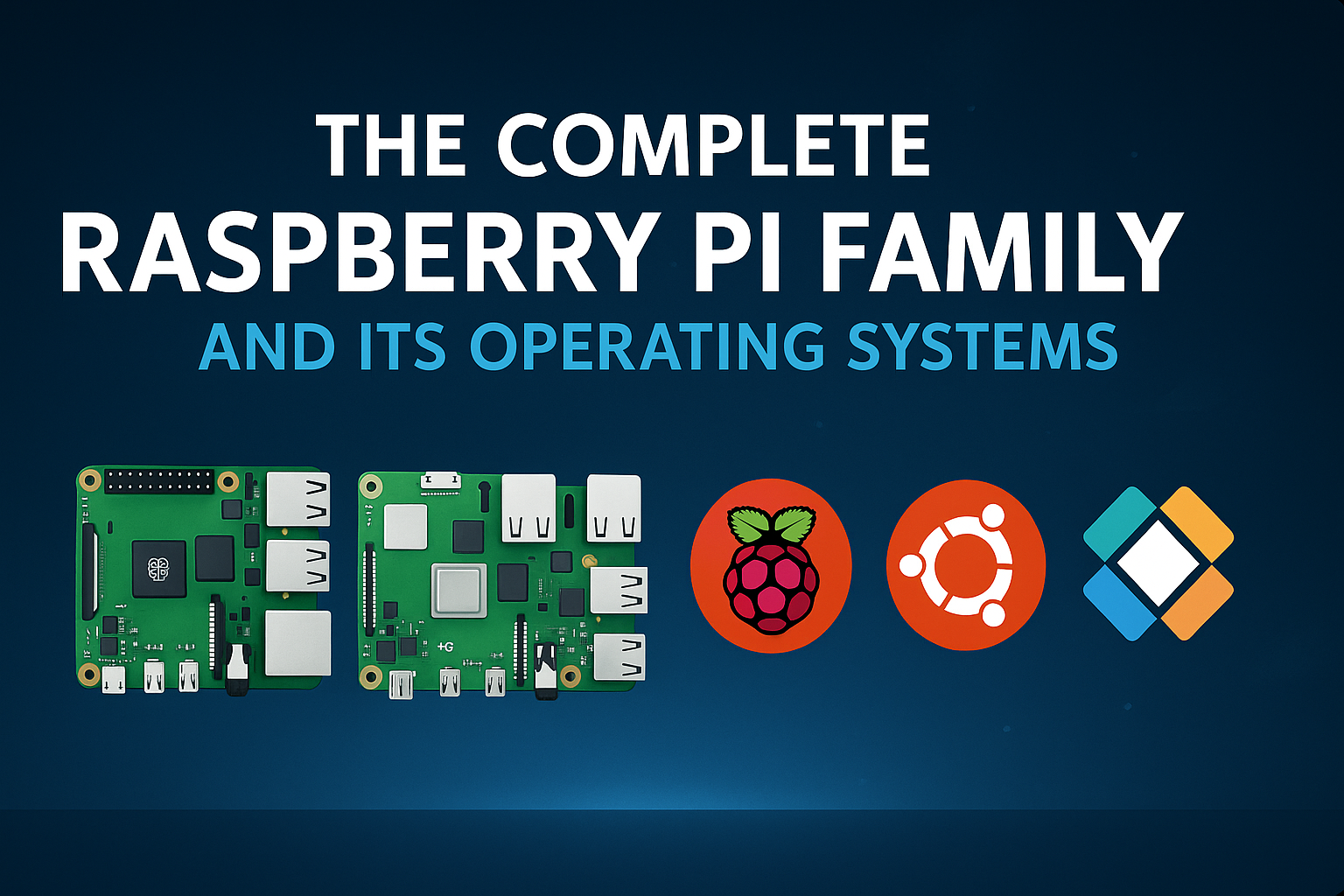 The Complete Raspberry Pi Family and Its Operating Systems banner